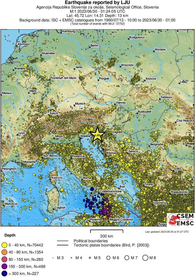wide historical seismicity