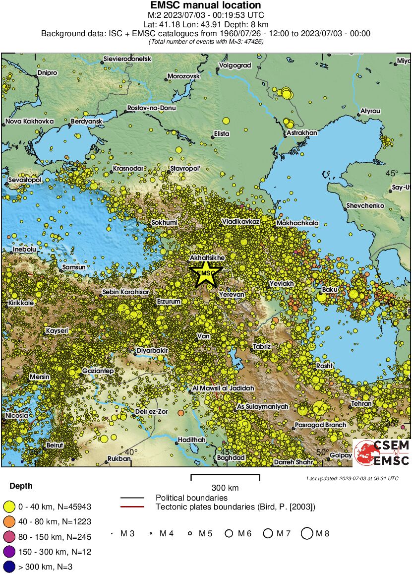 wide historical seismicity