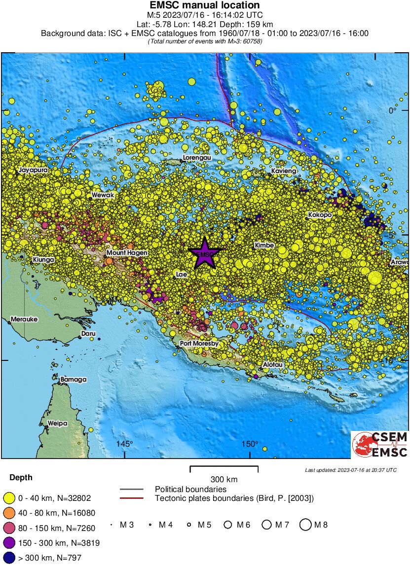 wide historical seismicity