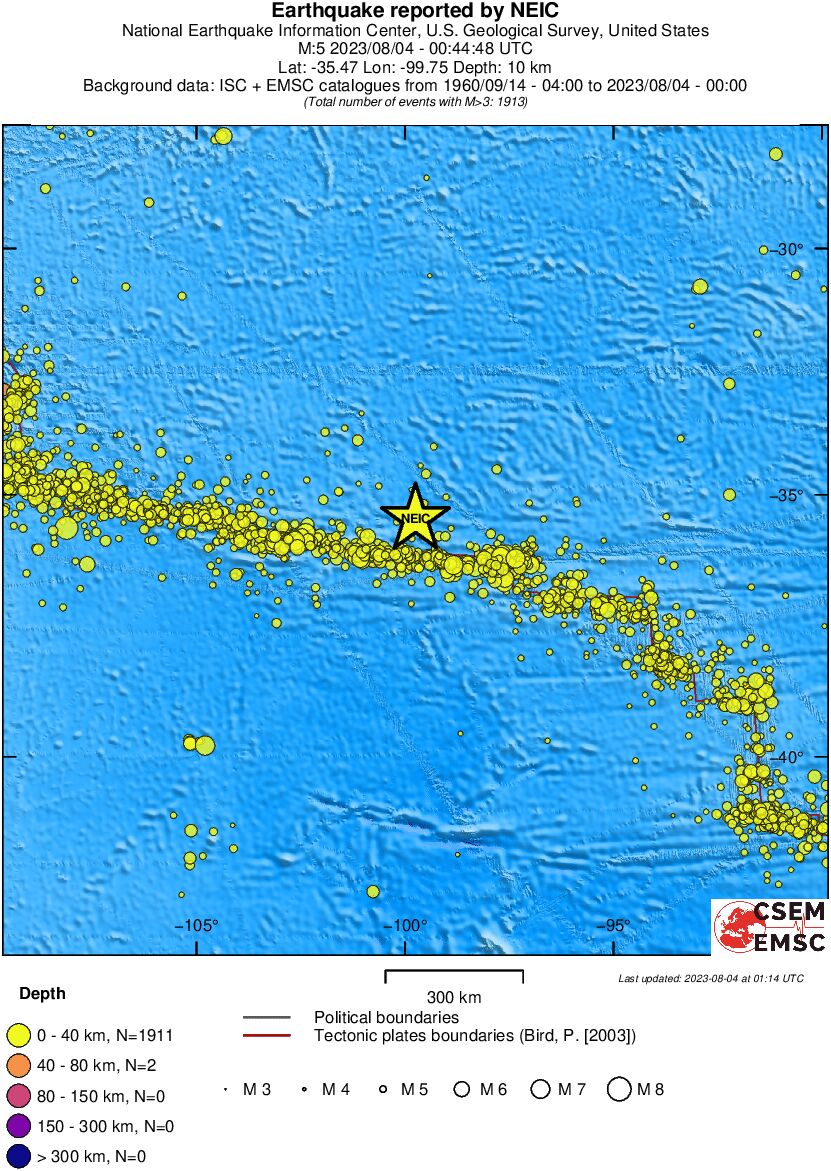 wide historical seismicity