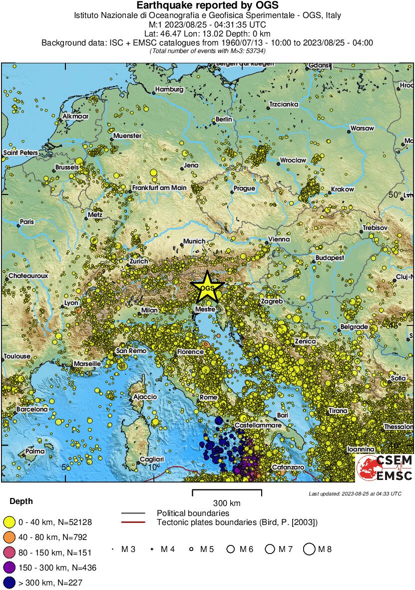 wide historical seismicity