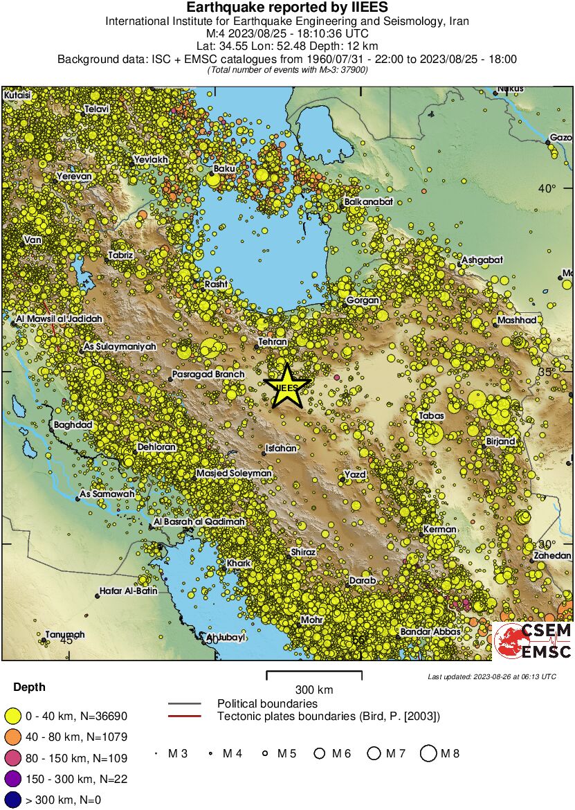 wide historical seismicity