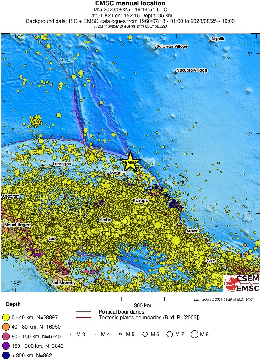 wide historical seismicity