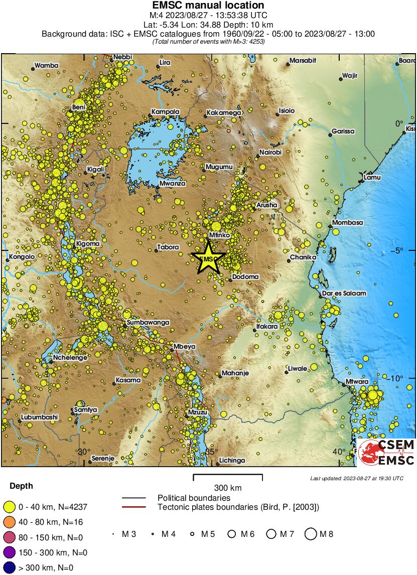wide historical seismicity