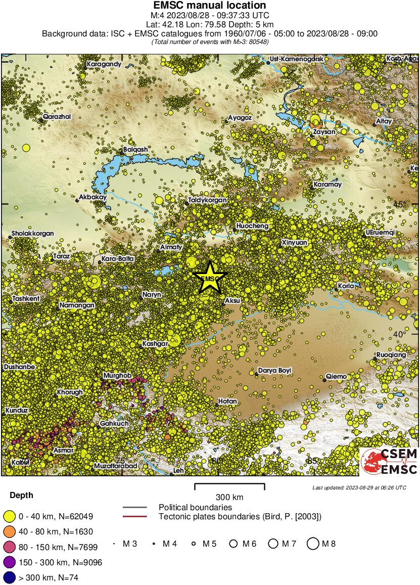 wide historical seismicity