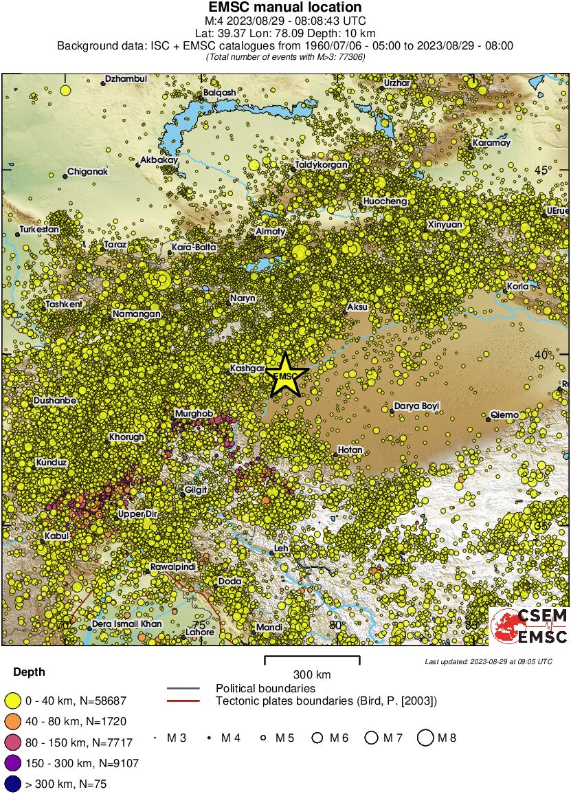 wide historical seismicity