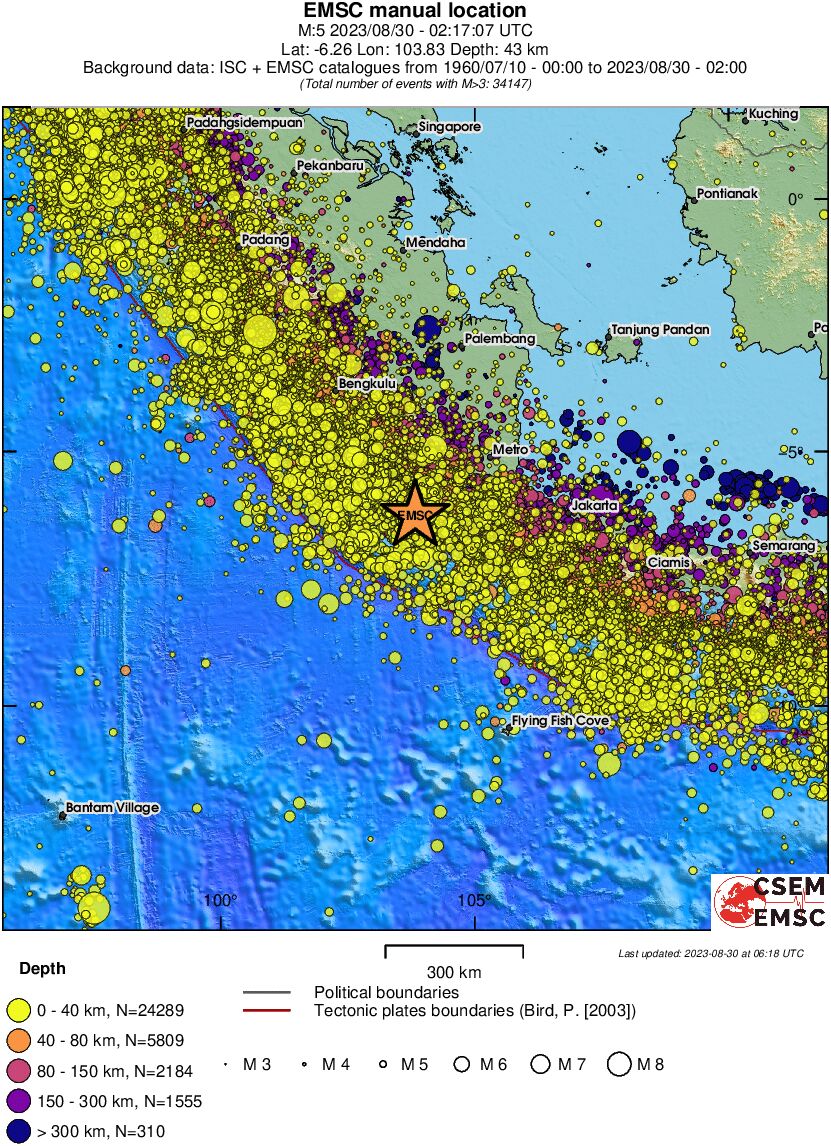 wide historical seismicity