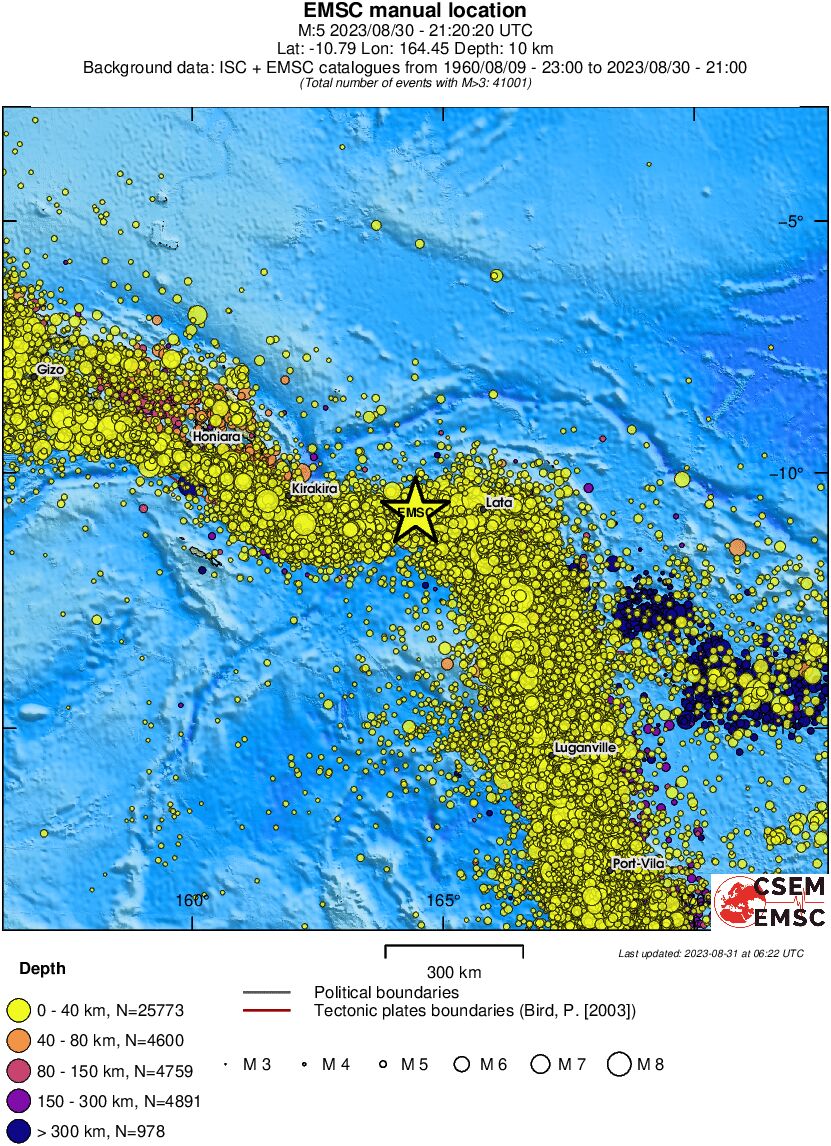 wide historical seismicity
