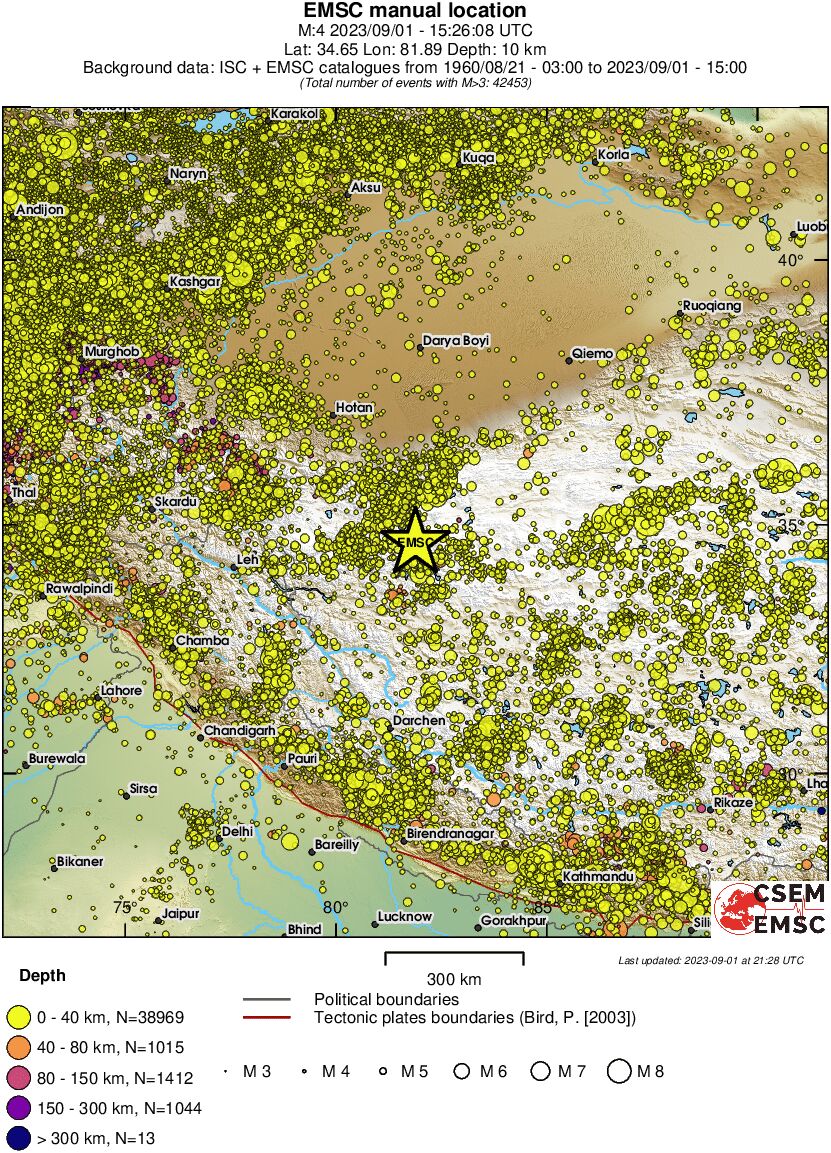 wide historical seismicity