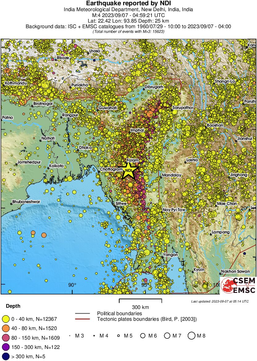 wide historical seismicity