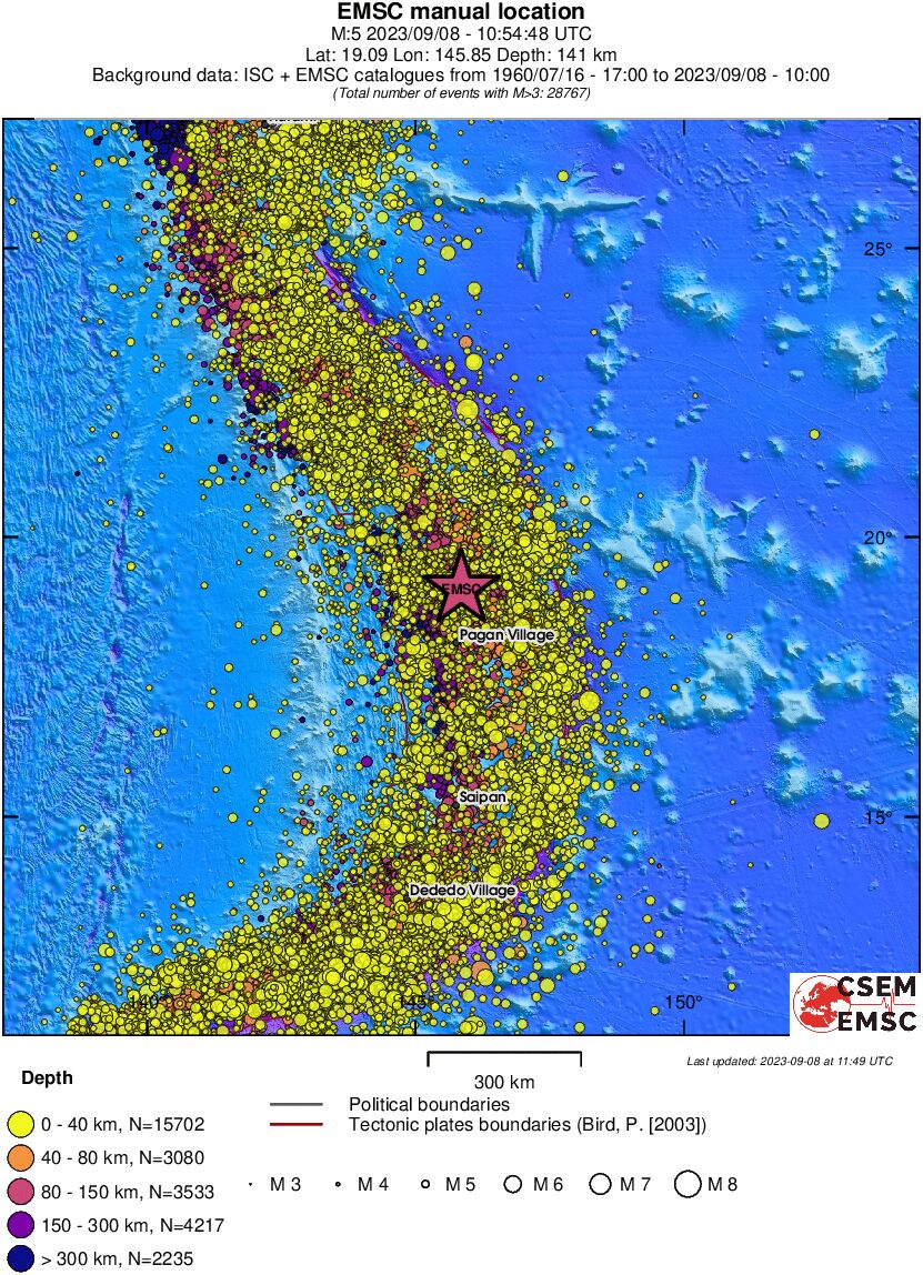 wide historical seismicity