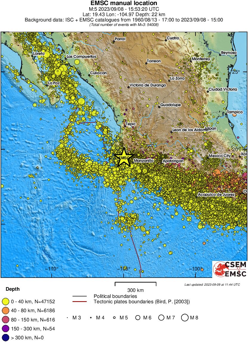 wide historical seismicity