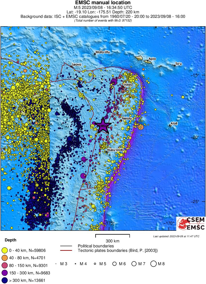 wide historical seismicity