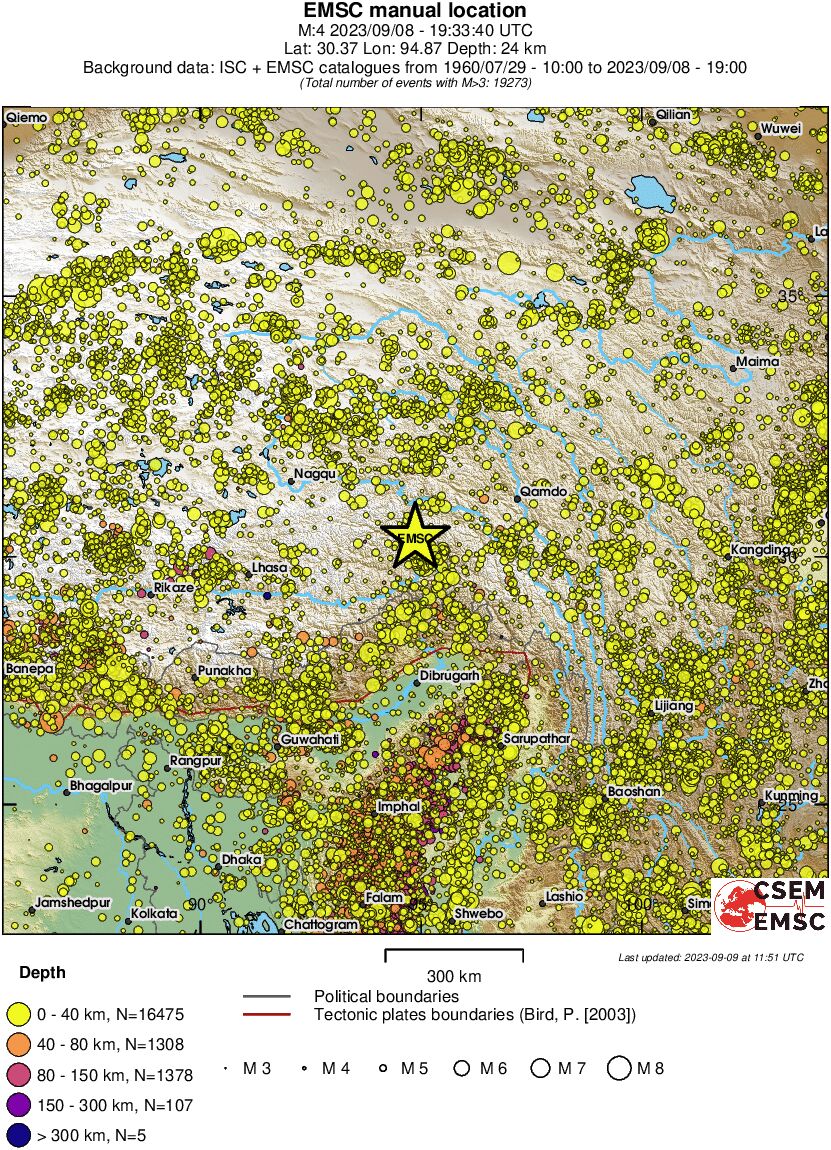 wide historical seismicity