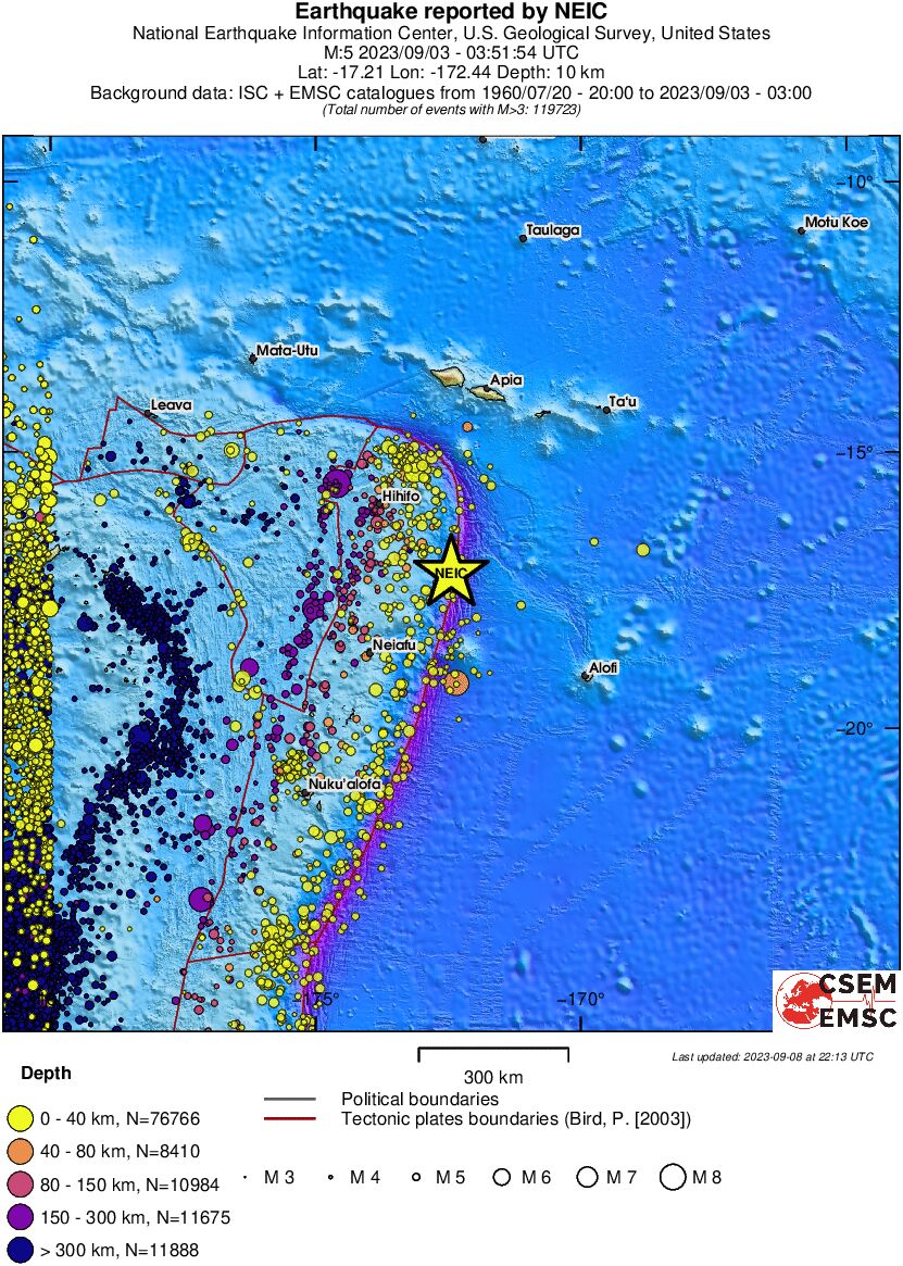 wide historical seismicity
