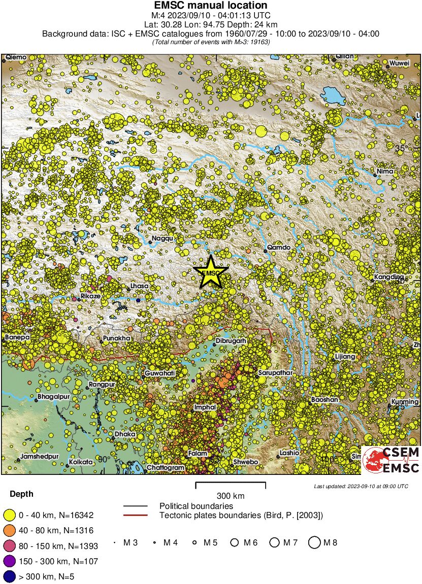 wide historical seismicity