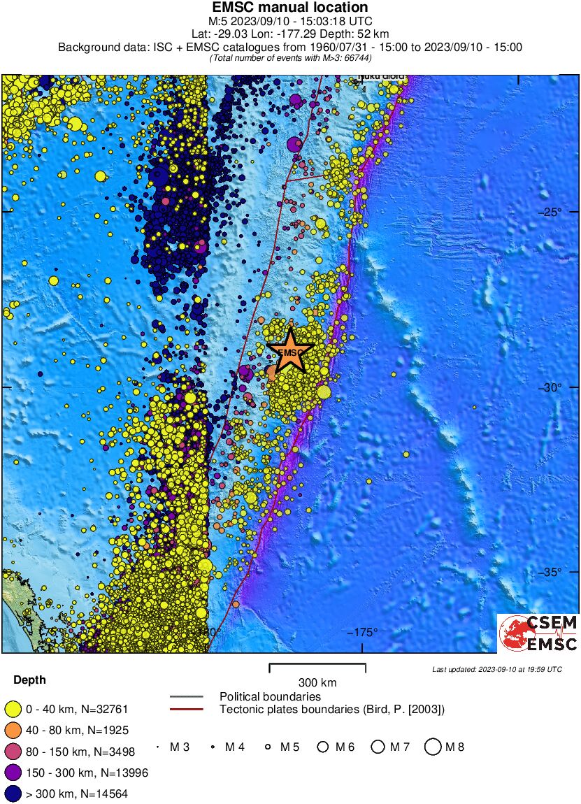 wide historical seismicity