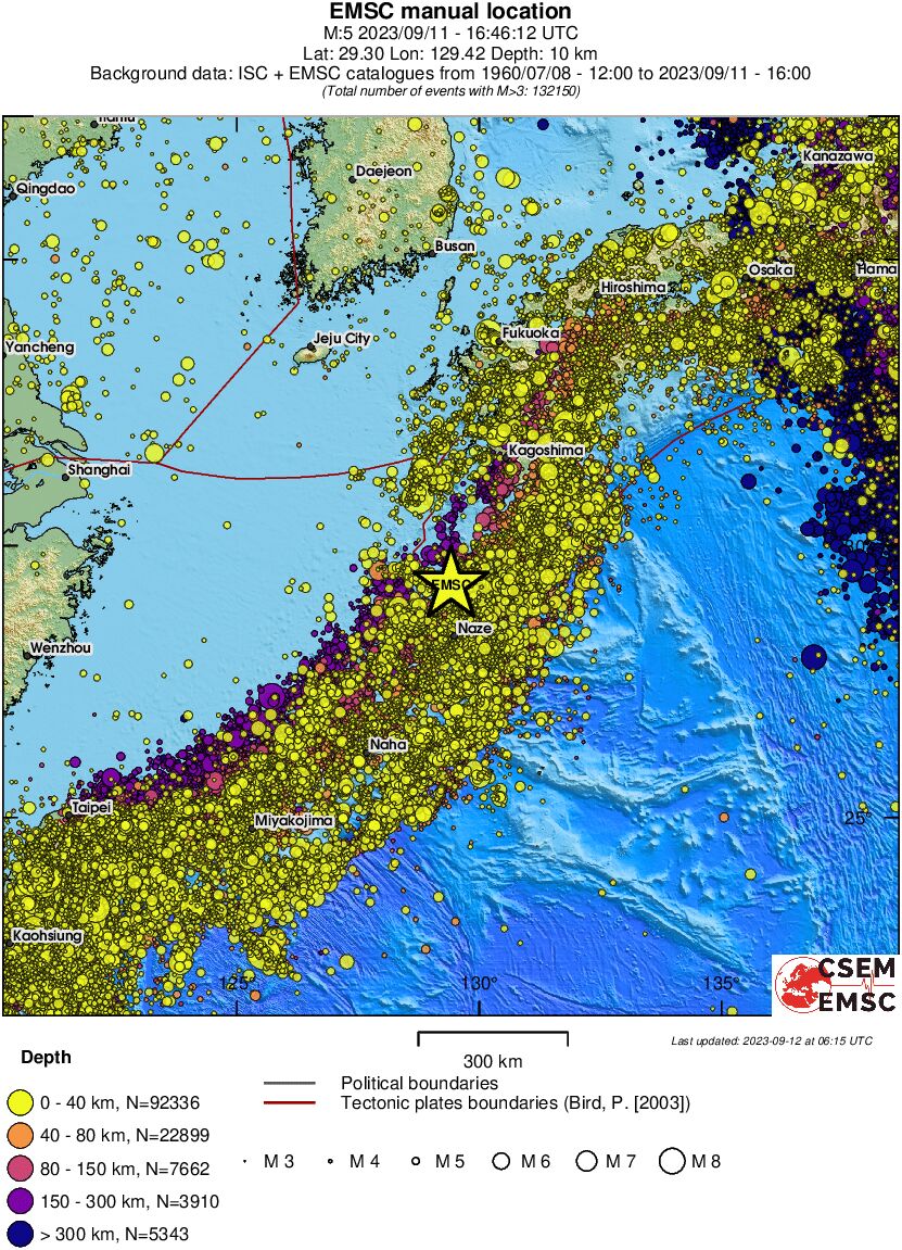 wide historical seismicity