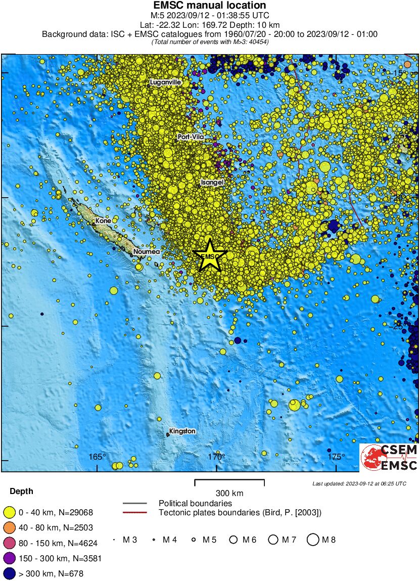 wide historical seismicity