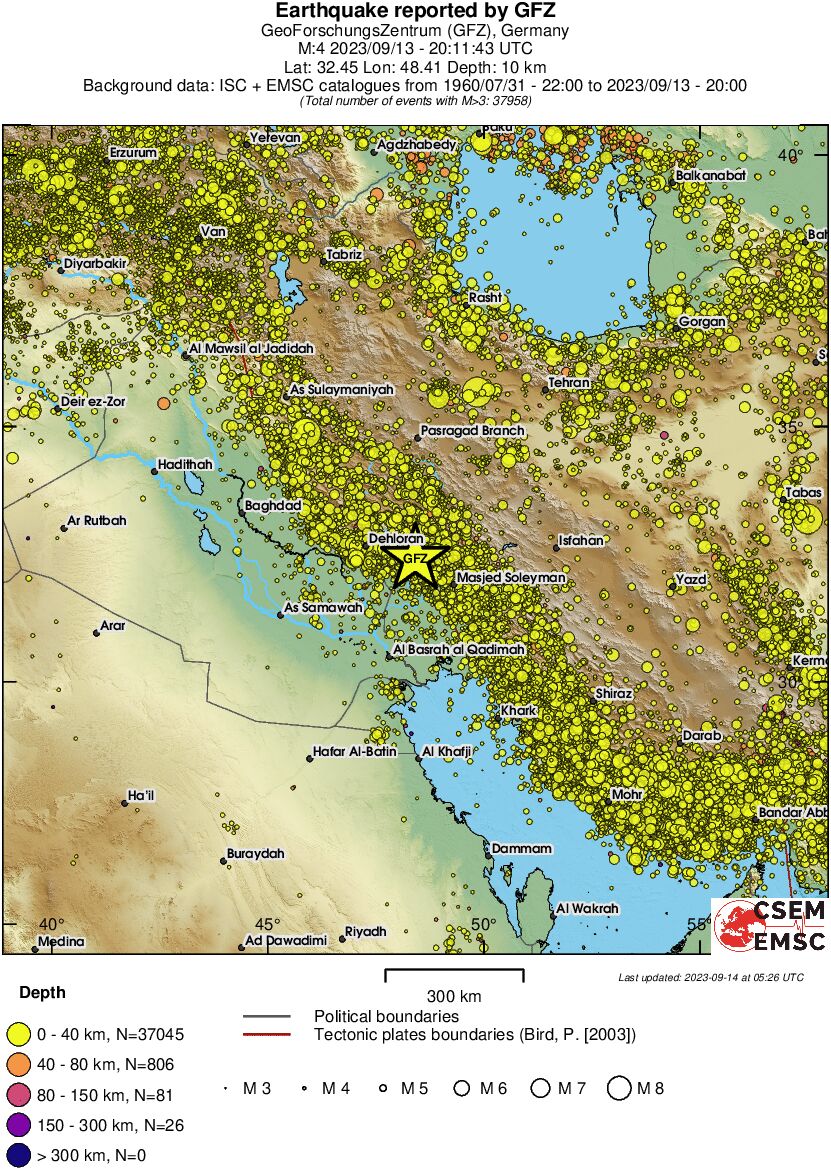 wide historical seismicity