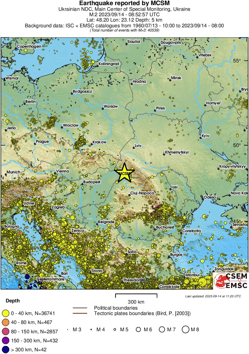 wide historical seismicity