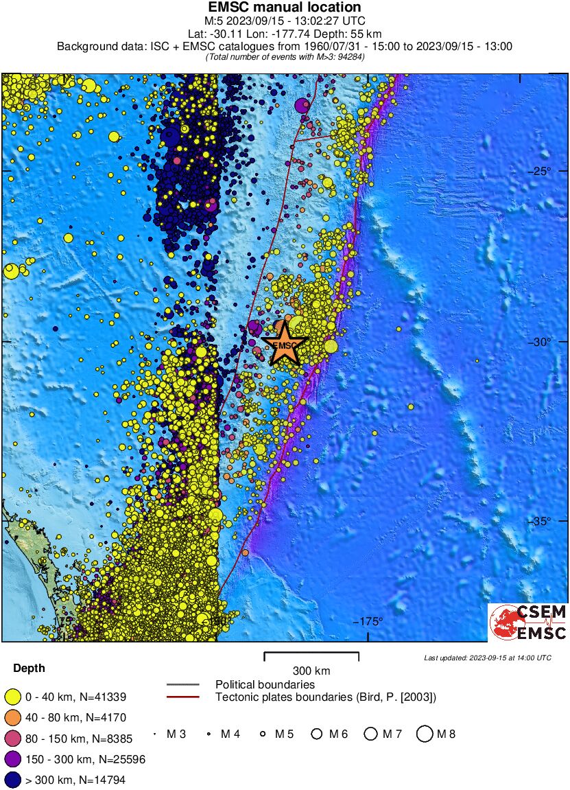 wide historical seismicity