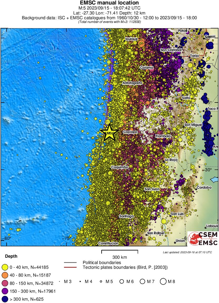 wide historical seismicity