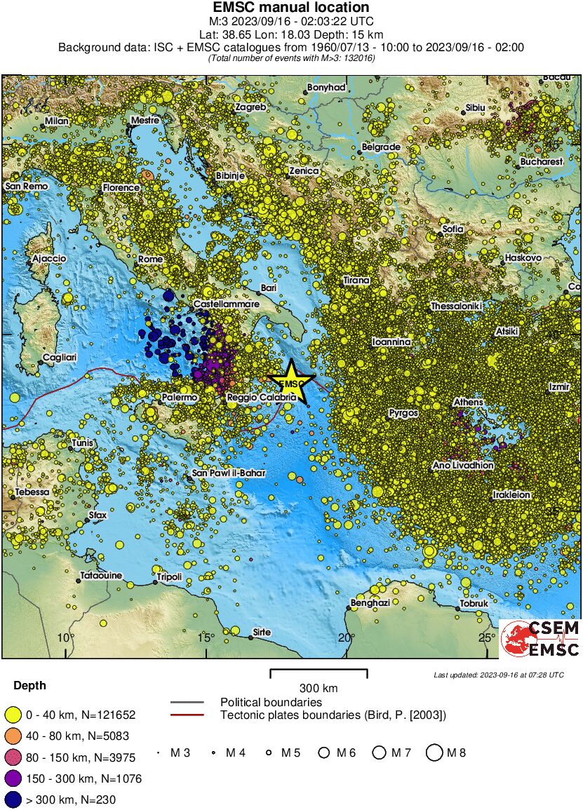 wide historical seismicity