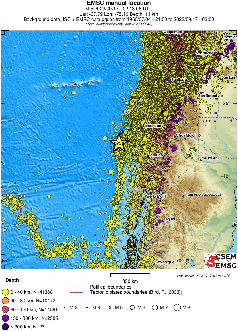 wide historical seismicity