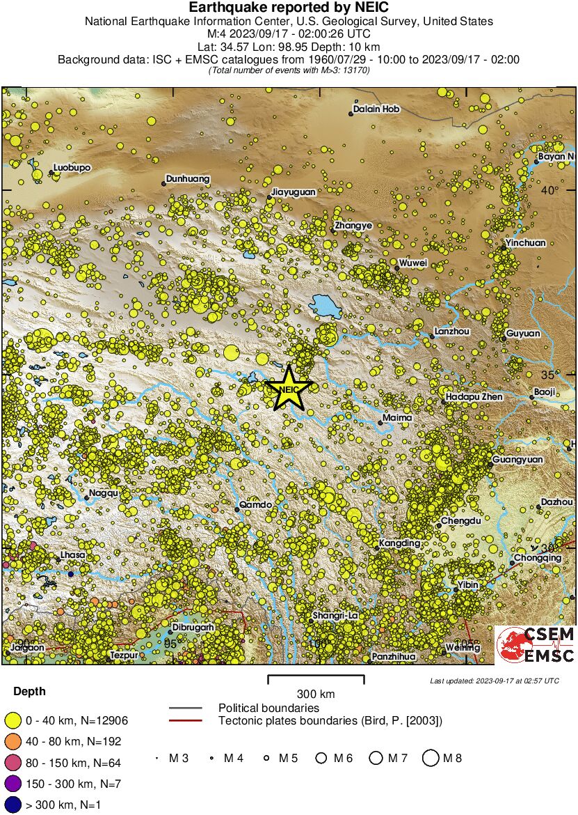 wide historical seismicity