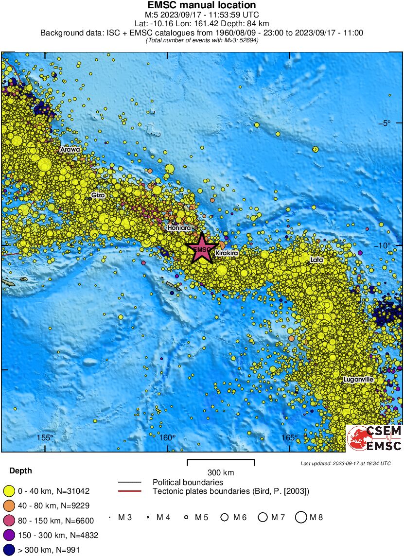 wide historical seismicity