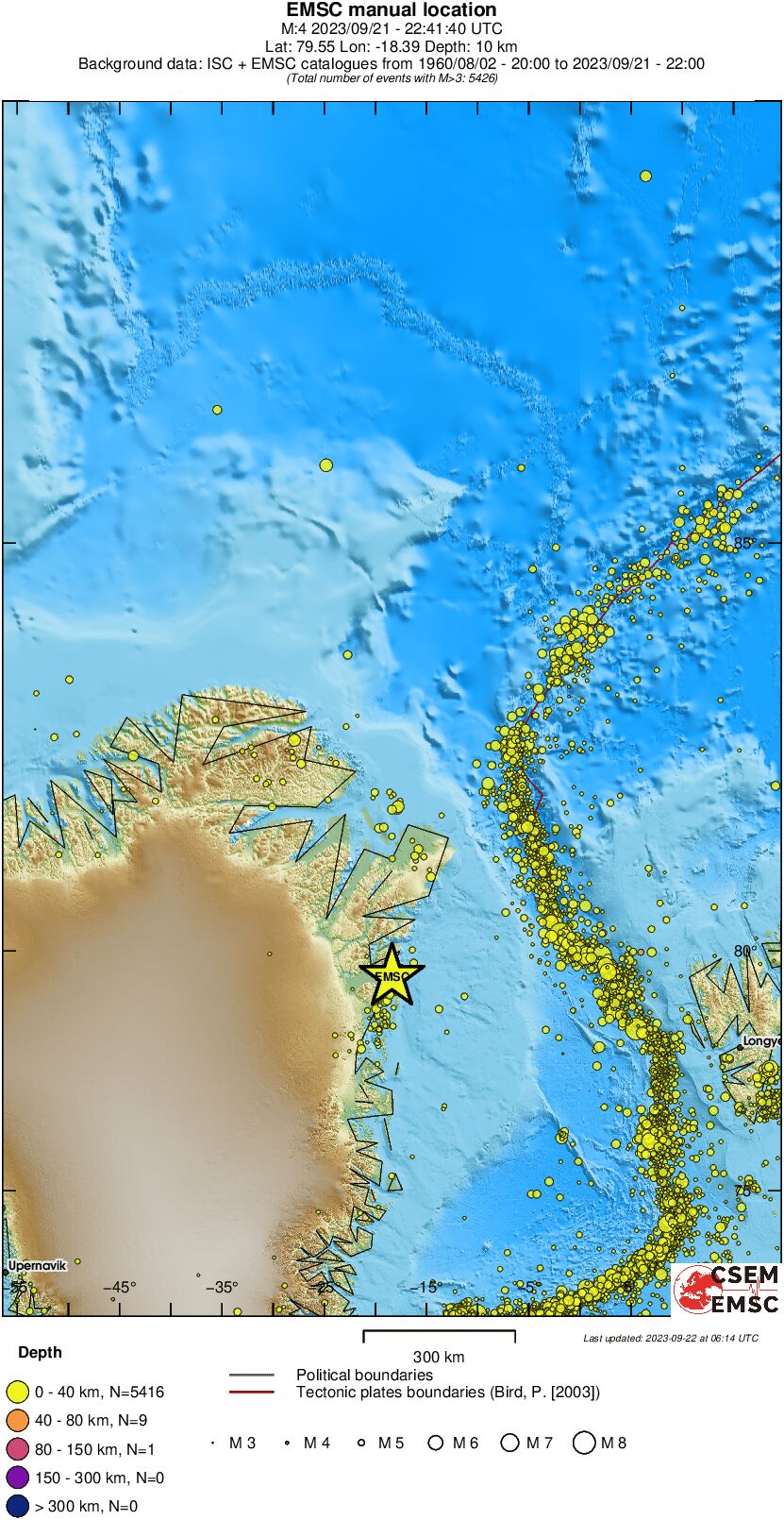 wide historical seismicity