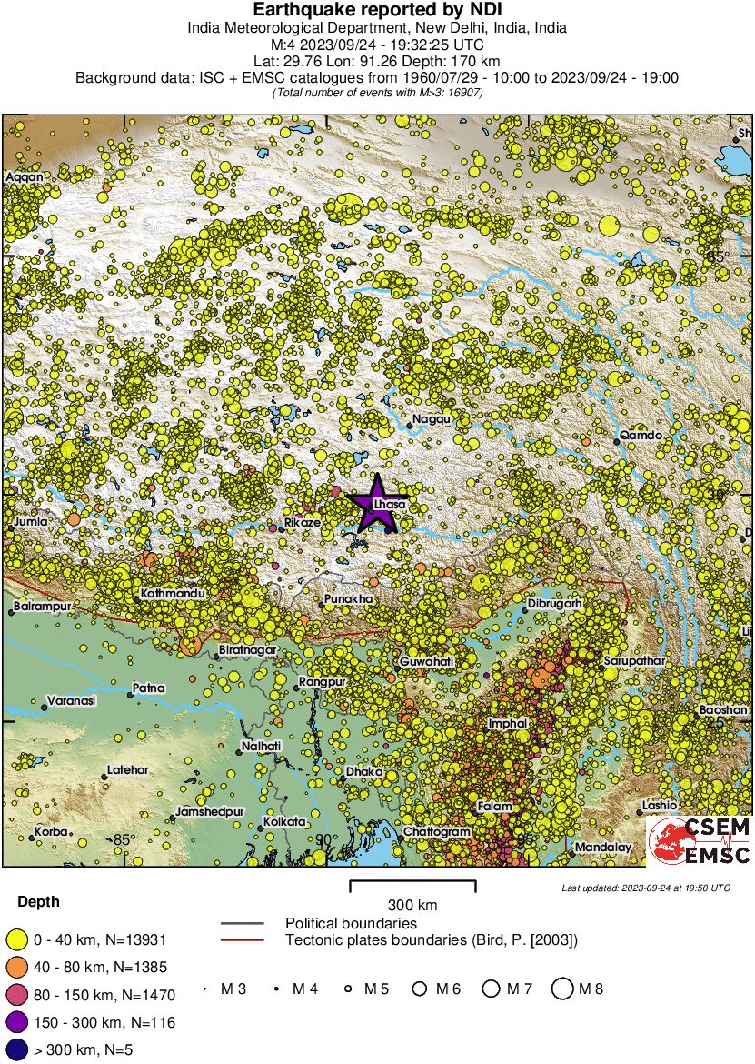 wide historical seismicity