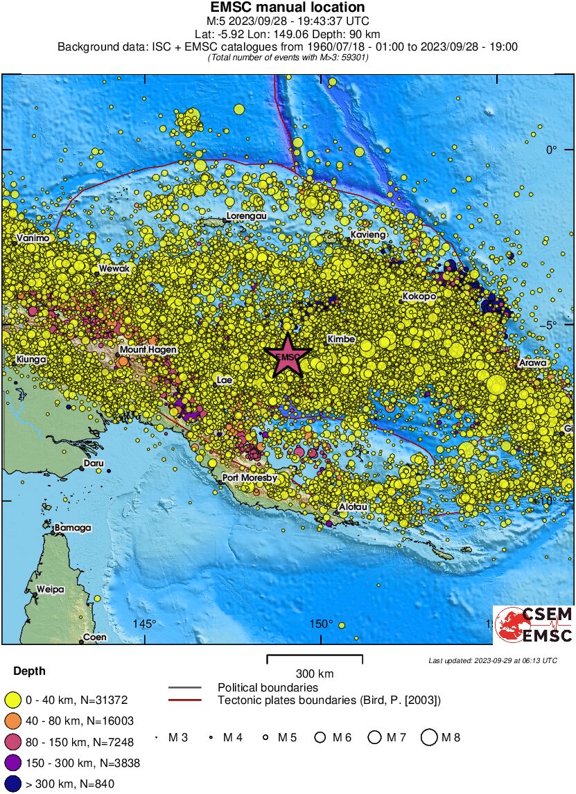 wide historical seismicity