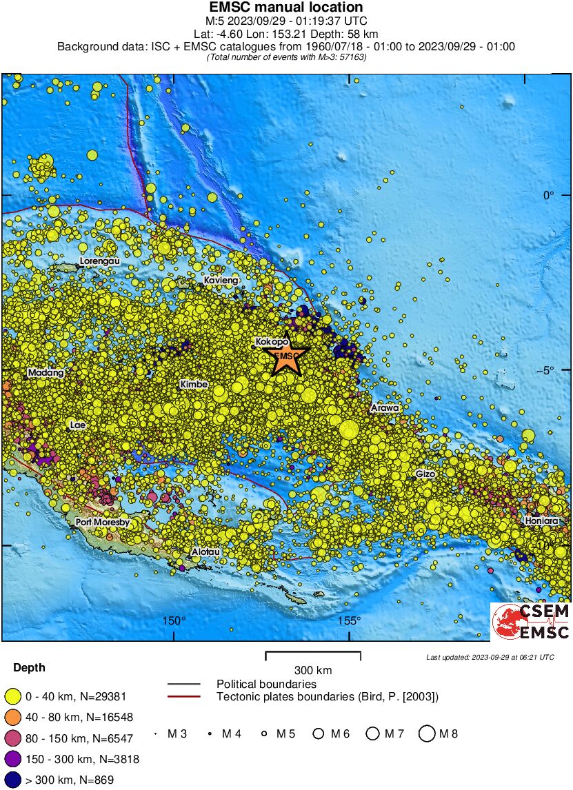 wide historical seismicity