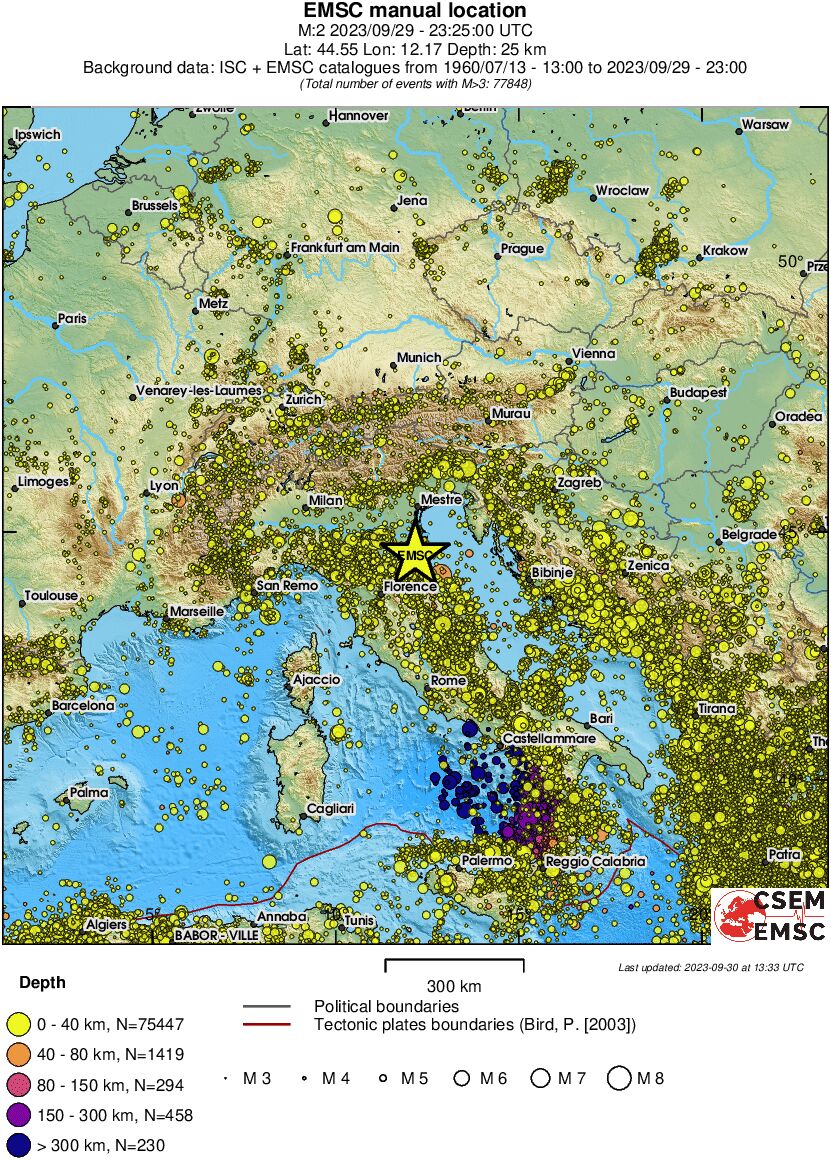 wide historical seismicity