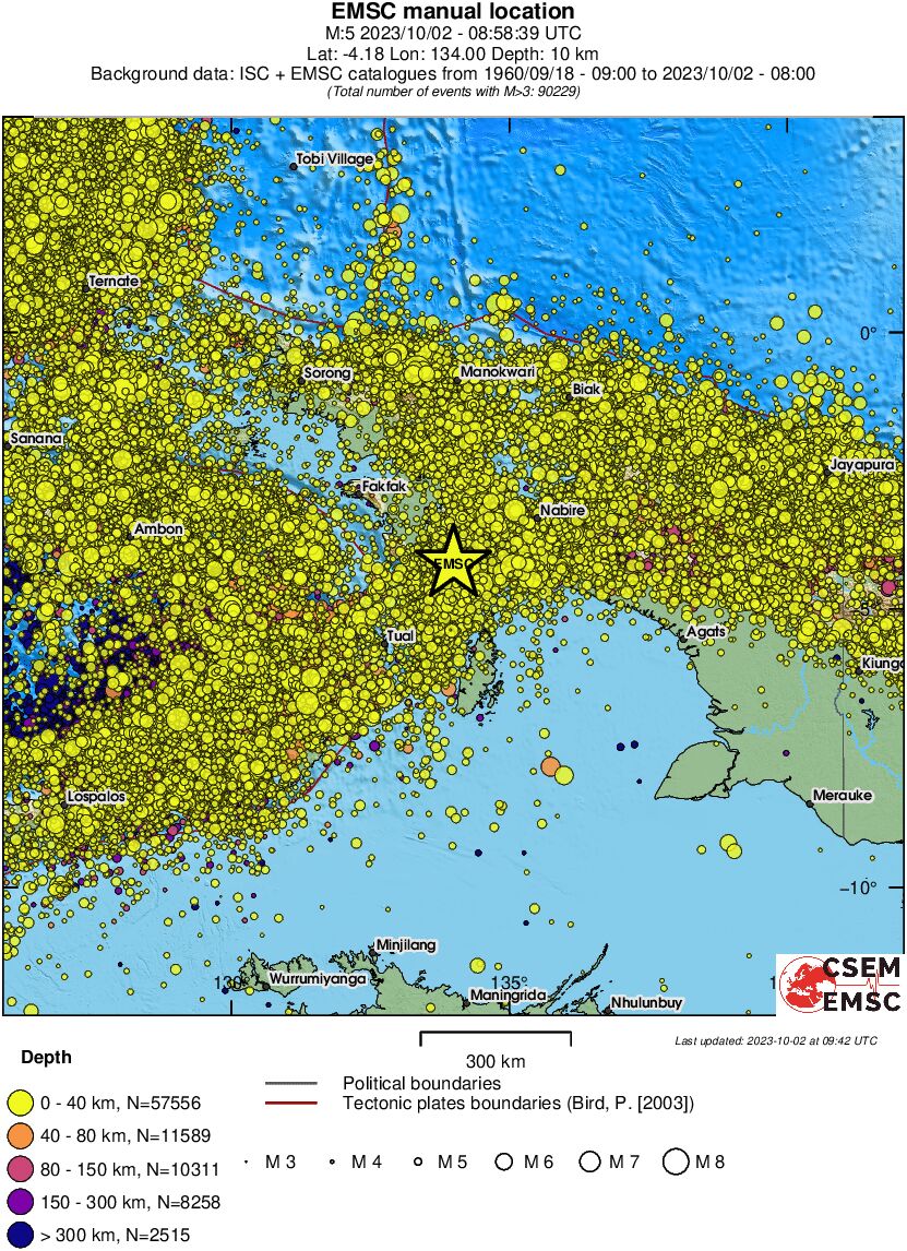 wide historical seismicity