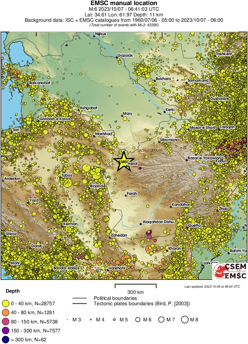 wide historical seismicity