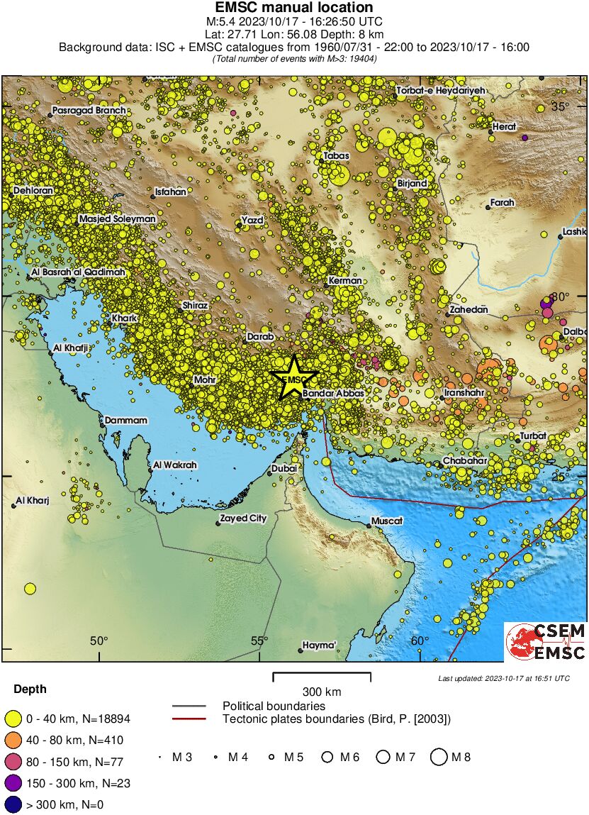 wide historical seismicity