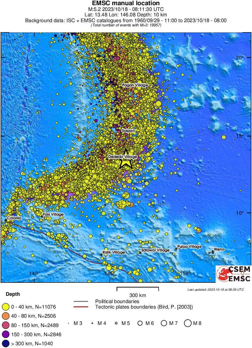 wide historical seismicity