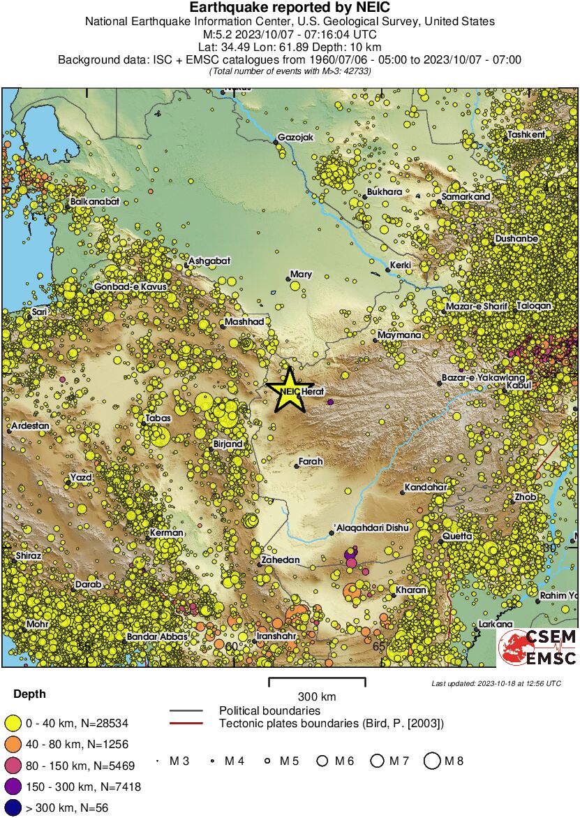 wide historical seismicity
