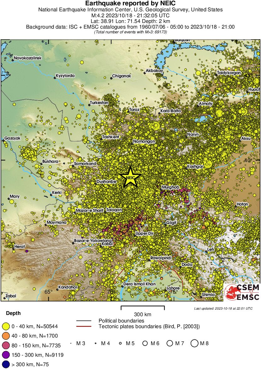 wide historical seismicity