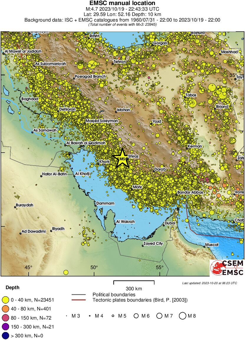 wide historical seismicity