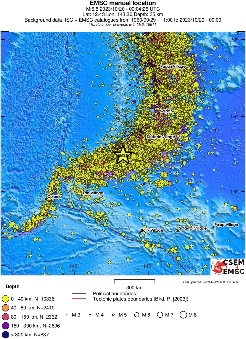 wide historical seismicity
