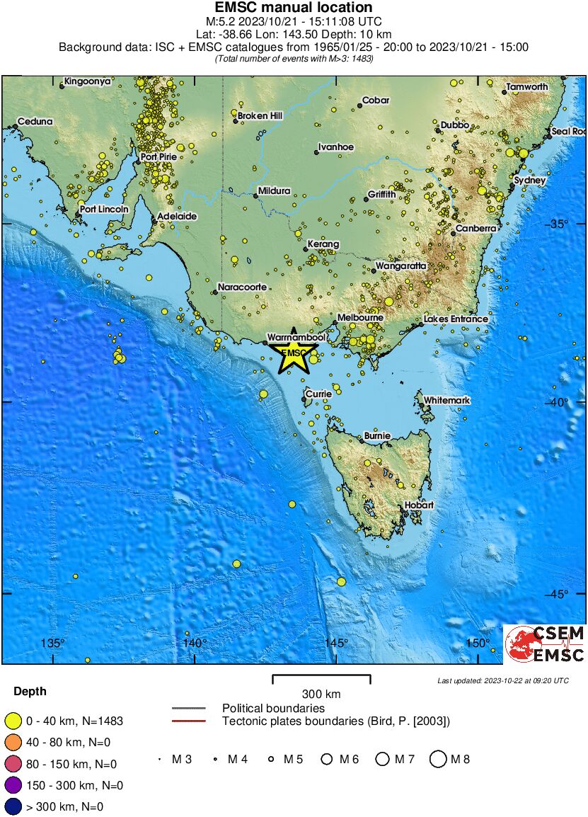 wide historical seismicity