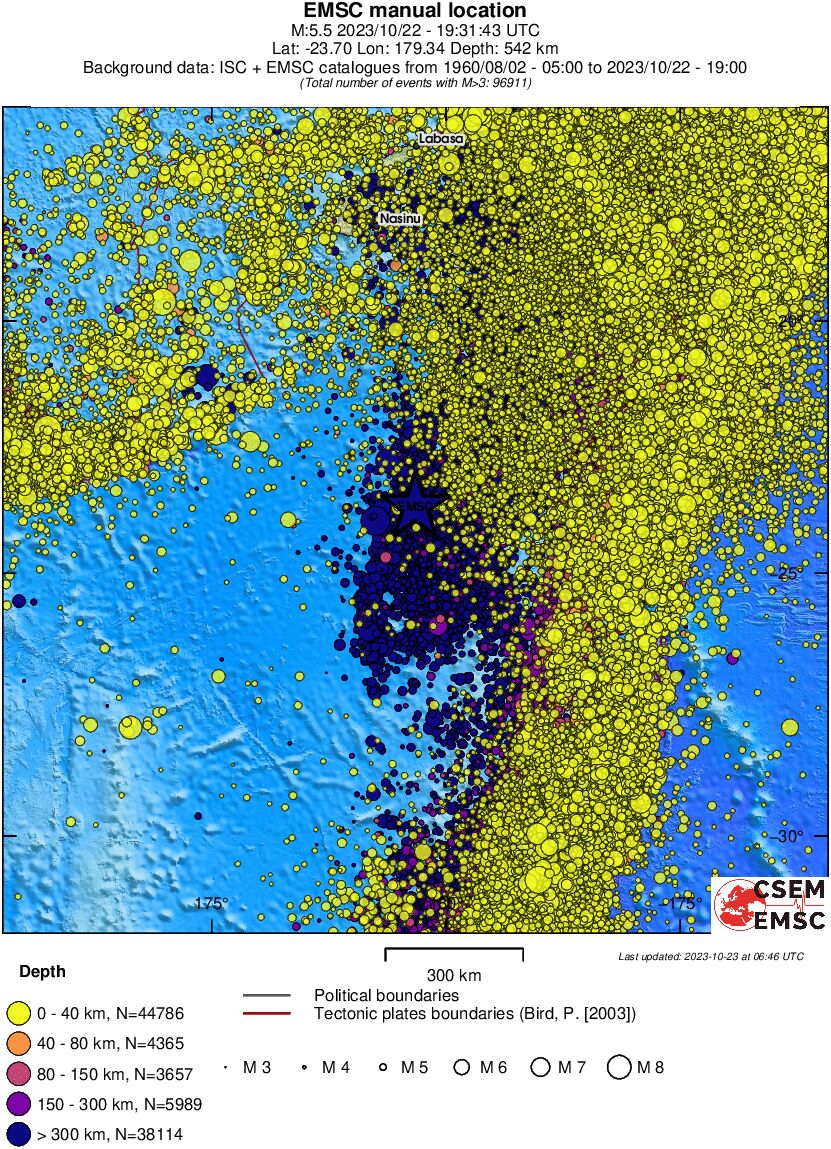 wide historical seismicity