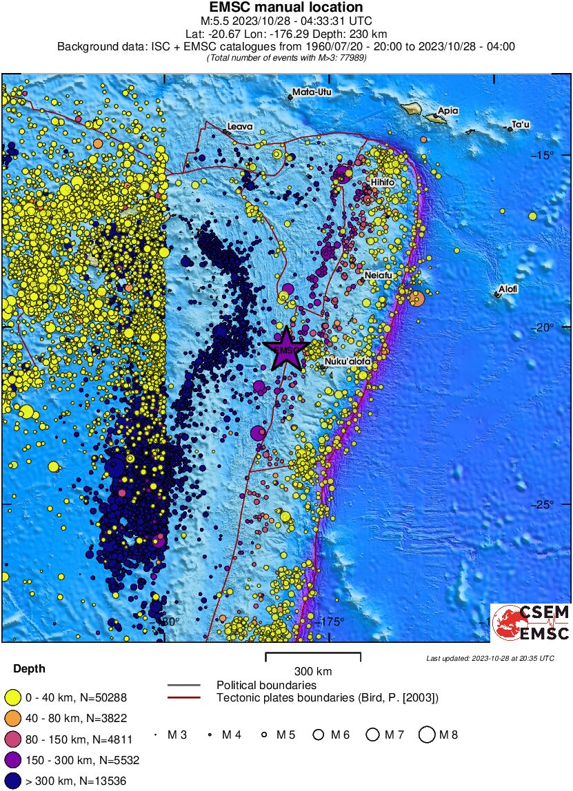 wide historical seismicity