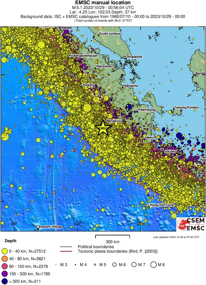 wide historical seismicity