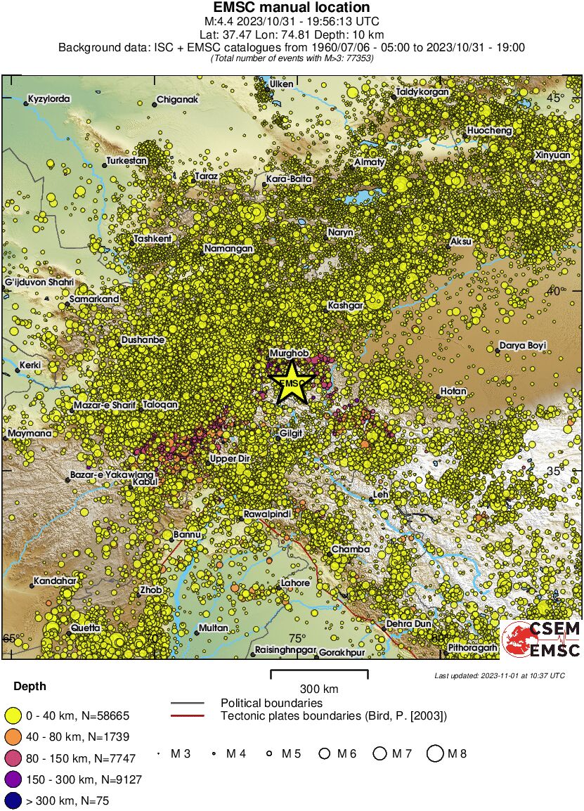 wide historical seismicity
