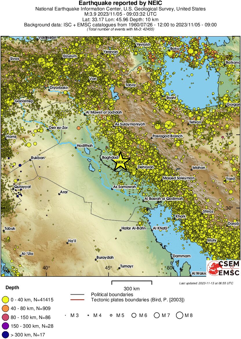 wide historical seismicity